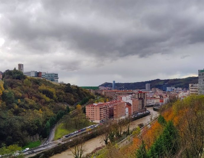 Vista de de Bilbao, barrio de La Peña