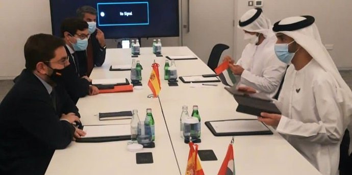 El secretario de Estado de la España Global, Manuel Muñiz, en su visita a los Emiratos Árabes Unidos