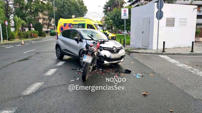 Los dos vehículos accidentados