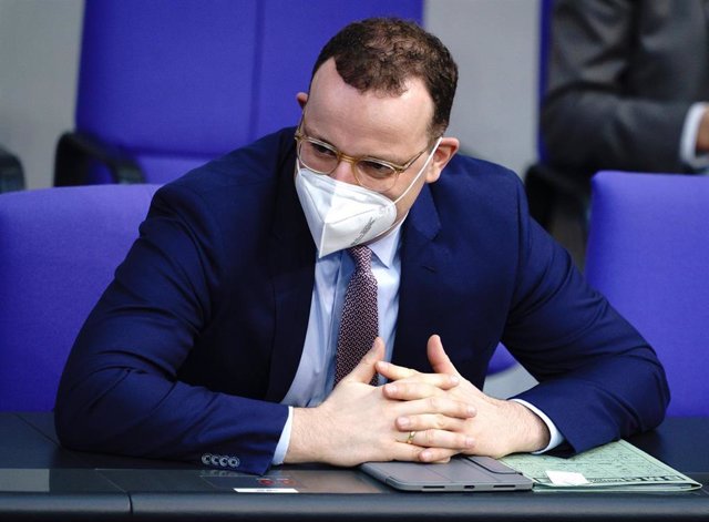 Jens Spahn, ministro de Sanidad de Alemania, en una sesión en el Bundestag