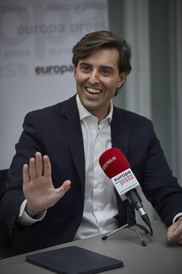 El sotssecretari de Comunicació del PP, Pablo Montesinos, en una entrevista d'Europa Press. Madrid (Espanya), 3 de desembre del 2020.