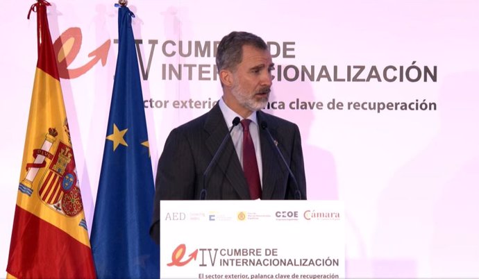 El Rey Felipe VI en la Clausura de la VI Cumbre de Internacionalización