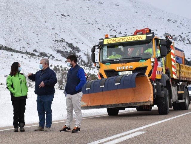 Visita al dispositivo especial para hacer frente a las geladas y nevadas