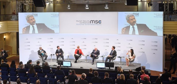 Una de las jornadas de la edición de la Conferencia de Seguridad de Múnich celebrada en febrero de 2020