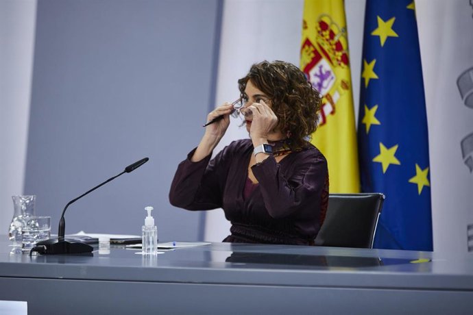 La ministra portavoz y de Hacienda, María Jesús Montero, comparece en rueda de prensa tras el Consejo de Ministros
