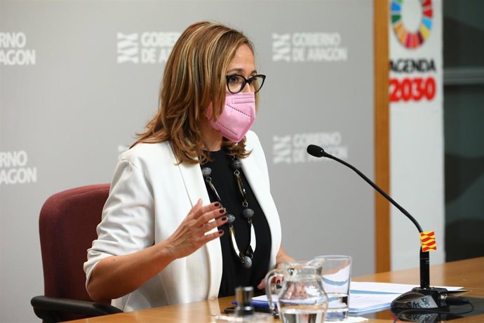 La consejera de Presidencia y Relaciones Institucionales del Gobierno de Aragón, Mayte Pérez.
