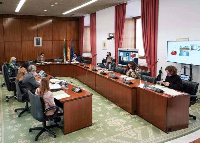 Reunión de la Junta de Portavoces del Parlamento de Andalucía. Foto de archivo