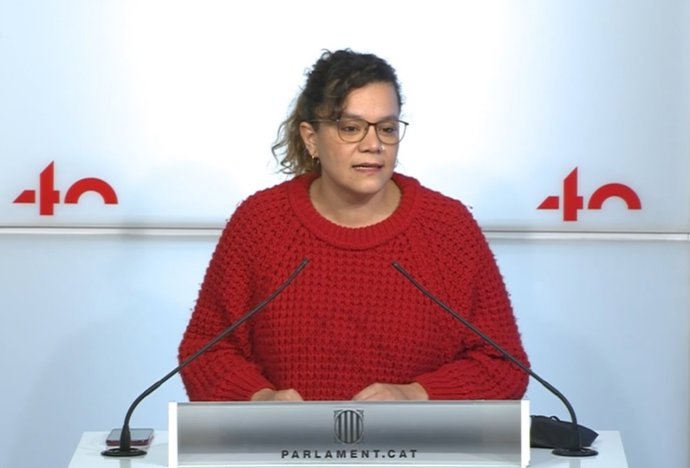 La diputada de la CUP al Parlament Natlia Snchez