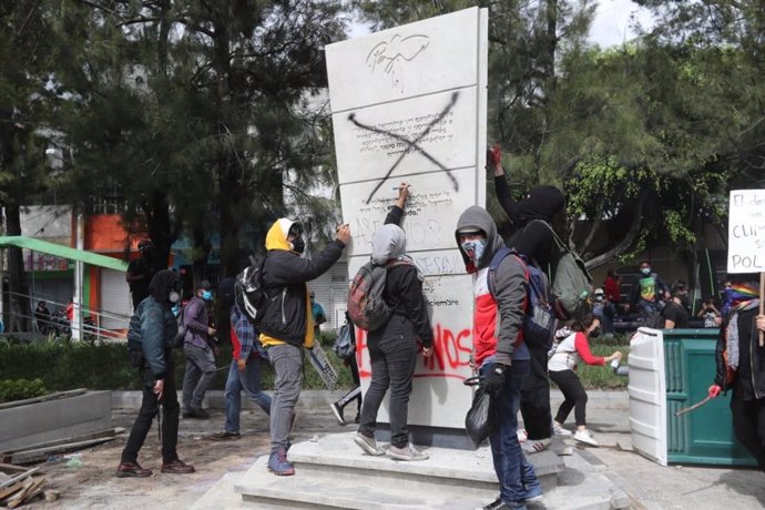 Imagen de archivo de las protestas contra el presidente de Guatemala, Alejandro Giammattei