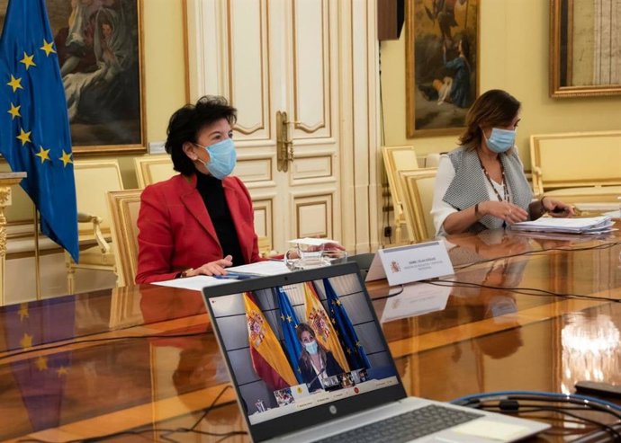 La Ministra De Educación Y Formación Profesional, Isabel Celaá, Y La Ministra De Trabajo Y Economía Social, Yolanda Díaz, Presiden El XX Pleno De La Comisión General De FP