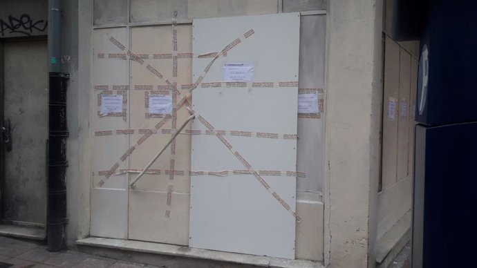 Local ocupado ilegalmente recuperado por la Policía Municipal de Barakaldo.