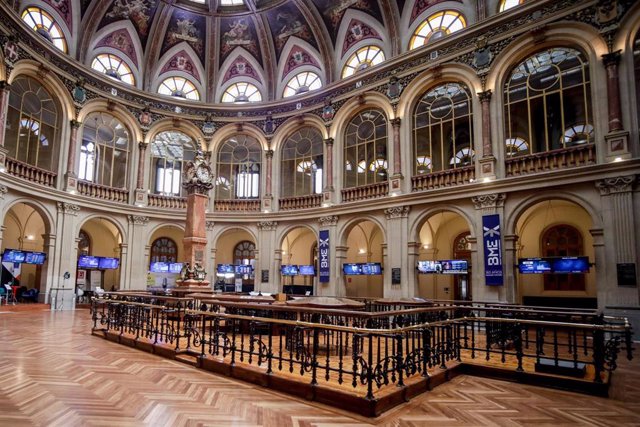 Vista de la Bolsa de Madrid (España)
