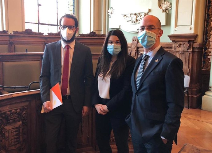 Los concejales del Grupo Municipal de Ciudadanos en el Ayuntamiento de Valladolid.