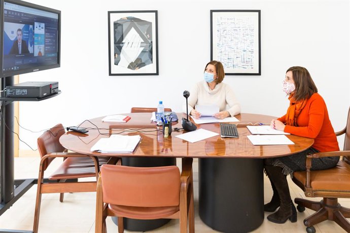 La consejera de Presidencia, Paula Fernández, en la sesión del CDR