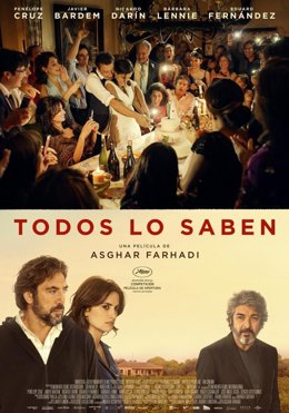 Cartel de Todos lo saben, película que se proyectará este jueves en San Gil dentro del ciclo 'Cine de hoy' de la Diputación de Cáceres