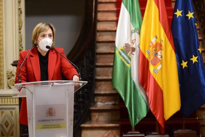 La delegada del Gobierno en Andalucía, Sandra García, en una imagen de archivo.