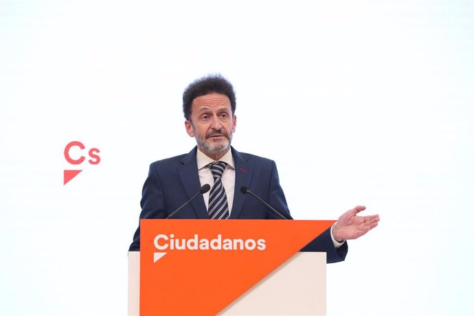 El portavoz de Ciudadanos (Cs) en el Congreso, Edmundo Bal, ofrece una rueda de prensa después de la reunión del Comité Permanente del partido, en Madrid, (España), a 30 de noviembre de 2020. Durante su comparecencia ante los medios, Bal ha hablado sobr