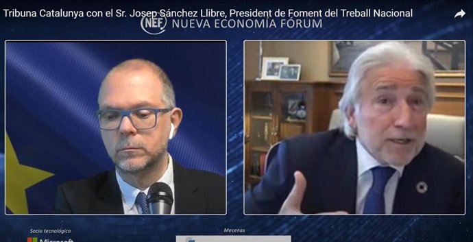 Intervención de Josep Sánchez Llibre en el Forum Europa