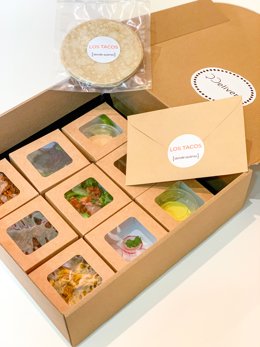 Caja de tacos de QDelivery