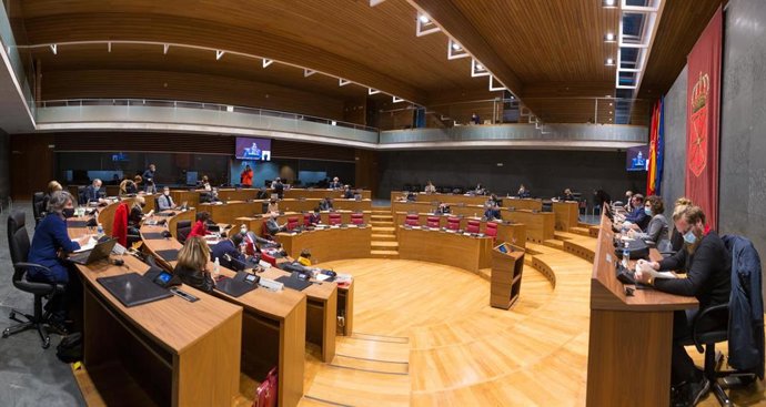 Imagen del pleno del Parlamento.