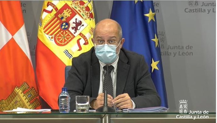 Captura de la comparecencia de Igea e. Archivo.