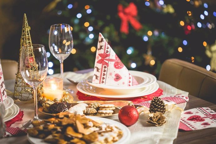 Cena navidad. Navidades. Comida de navidad