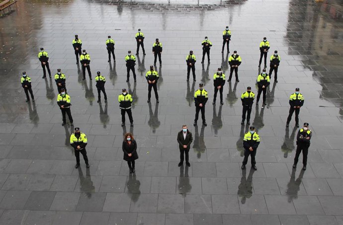 Nuevos agentes de Policía municipal de Irun.