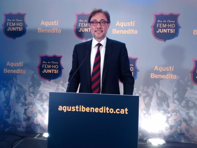 Augustí Benedito, candidato a la presidencia del FC Barcelona