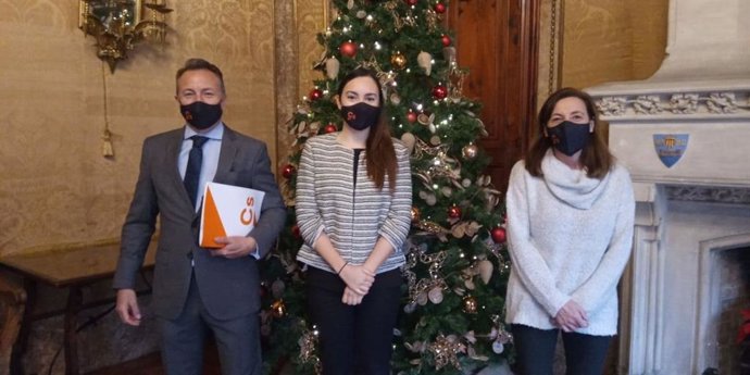 Los representantes de Ciudadanos en el Consell de Mallorca.