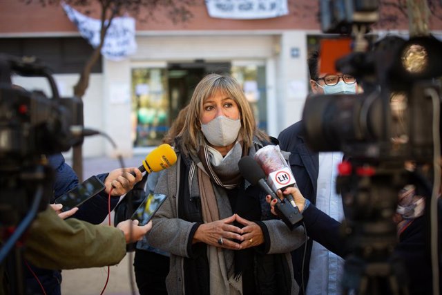 L'alcaldessa de l'Hospitalet de Llobregat, Núria Marín, 16 d'octubre del 2020 (Arxiu).