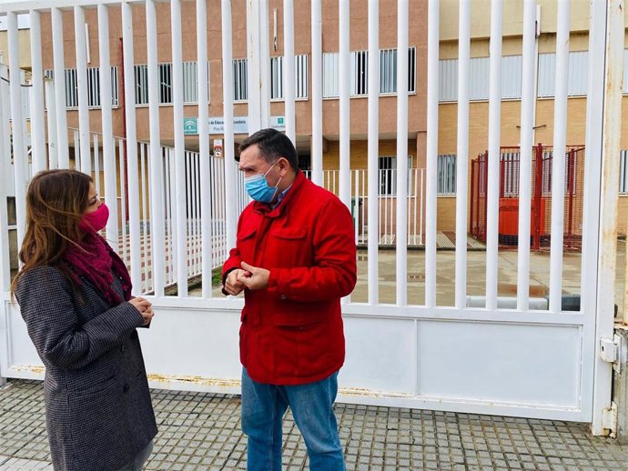 Verónica Pérez y el alcalde de Umbrete