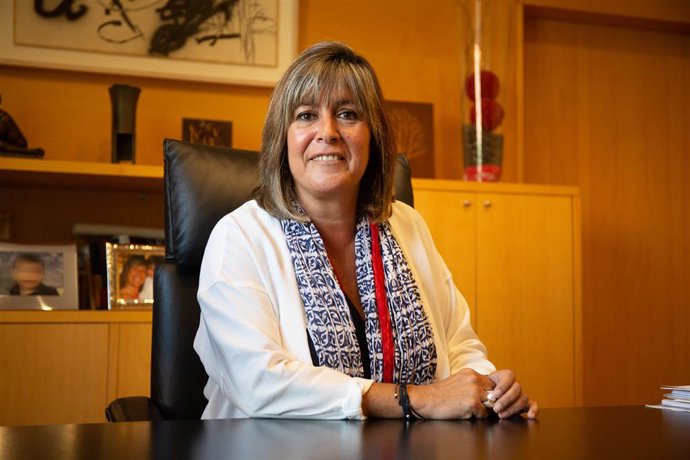 L'alcaldessa de l'Hospitalet i presidenta de la Diputació de Barcelona, Núria Marín, en una entrevista d'Europa Press, Barcelona (Espanya), 18 de setembre del 2019.