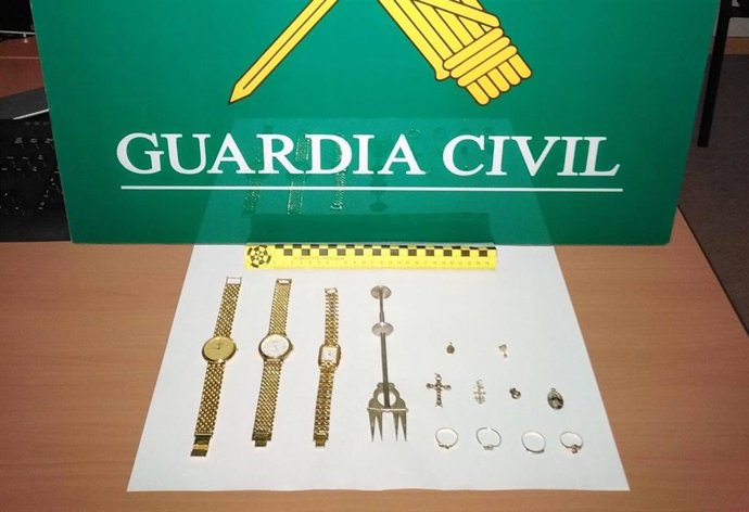 Joyas recuperadas de robos en Oleiros