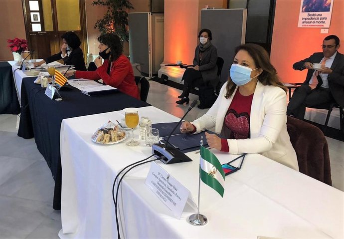 La consejera de Agricultura, Carmen Crespo, este jueves en el Consejo Consultivo de Agricultura, celebrado en el Ministerio.