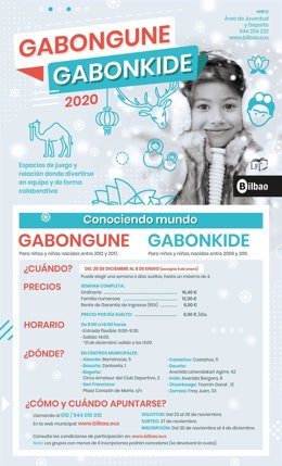 Cartel del programa navideño 'Gabongune'.