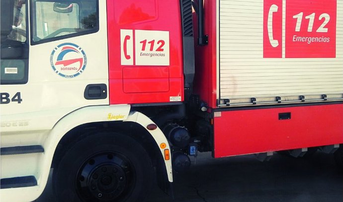Camión del Consorcio de Bomberos de Huelva.