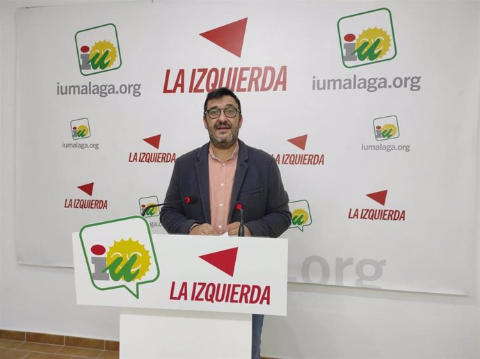 El diputado andaluz y coordinador provincial de Izquierda Unida en Málaga, Guzmán Ahumada.