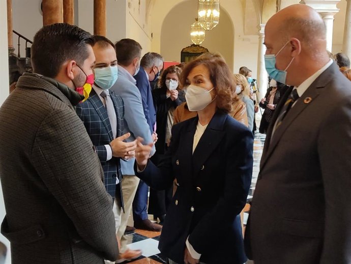 Carmen Calvo con Antonio Ruiz