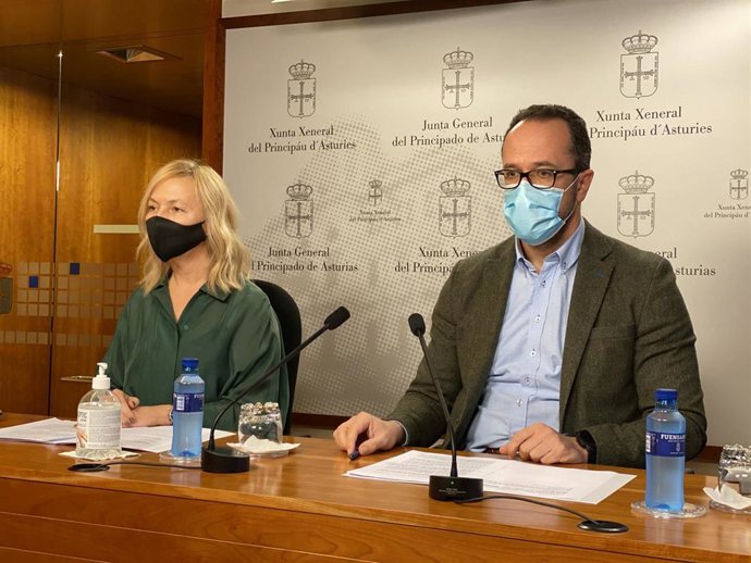 Los diputados de Vox Asturias, Sara Álvarez e Ignacio Blanco, en una imagen de archivo.