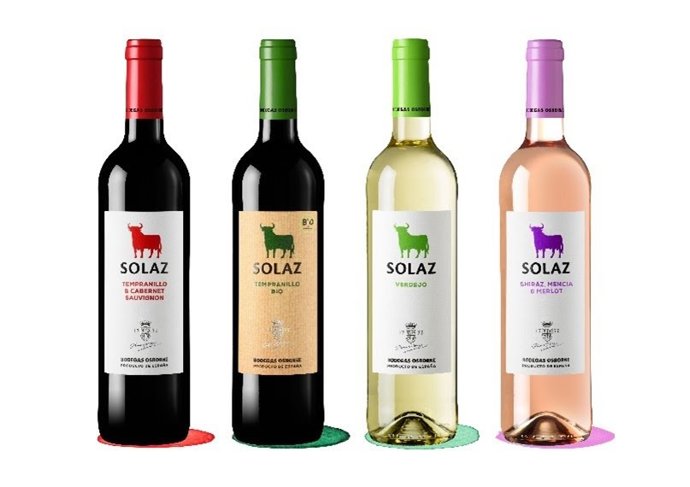 Vinos de la marca Solaz de Osborne