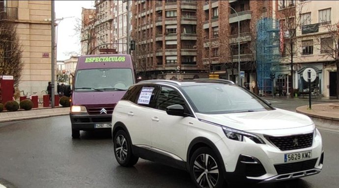 Manifestación del sector de Espectáculos y Eventos en Logroño