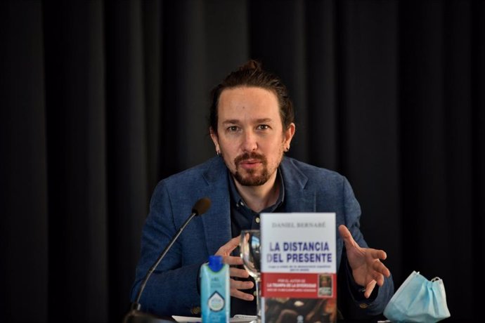Imagen del secretario general de Podemos y vicepresidente del Gobierno, Pablo Iglesias, en un acto