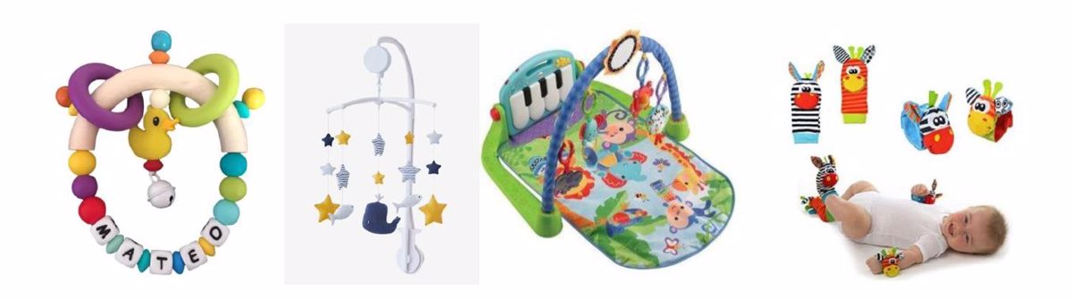 Juguetes y accesorios para bebés de 0 a 12 meses