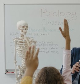 Aula de un centro escolar vasco.