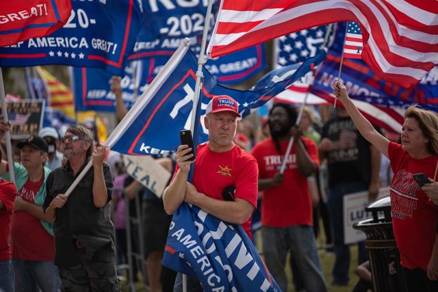 Seguidores de Donald Trump concentrados en Fort Worth, Texas