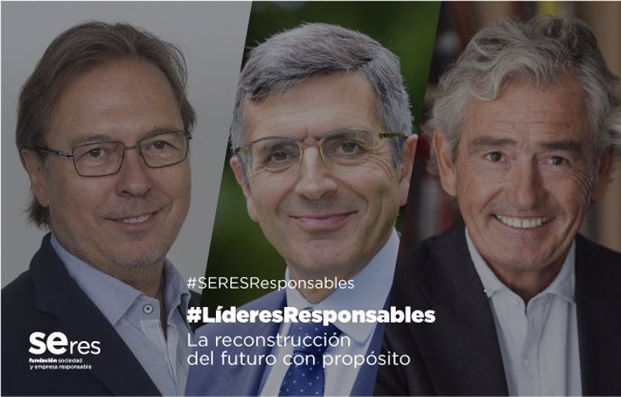 El consejero delegado de DKV Seguros, Josep Santacreu, y el presidente ejecutivo de Konecta y presidente de la Fundación Konecta, José María Pacheco, participan en un nuevo encuentro de #LíderesResponsables de Fundación SERES