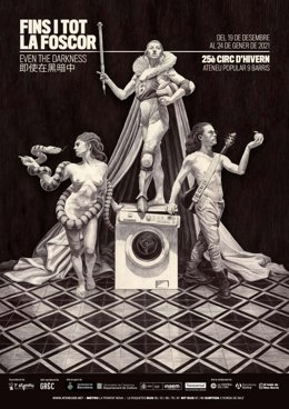 Cartel del espectáculo Fins i tot la foscor de Ateneu Popular 9 Barris