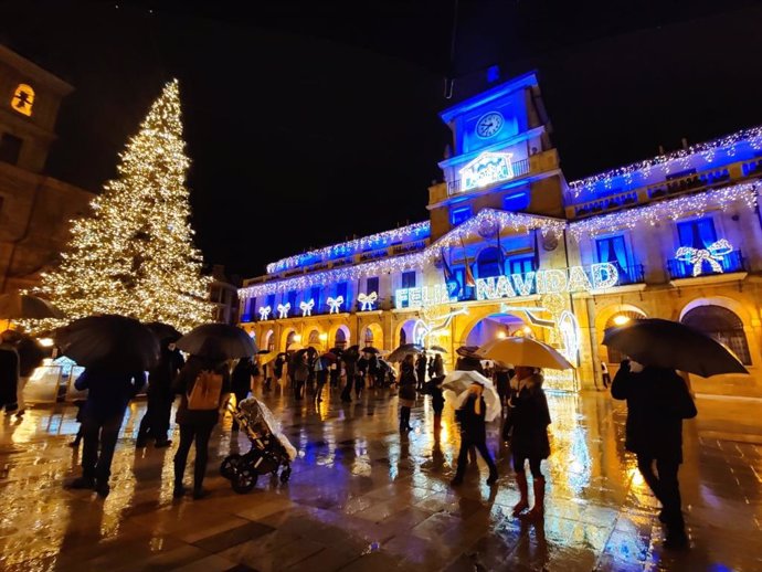 Navidad en Oviedo. Ayuntamiento.