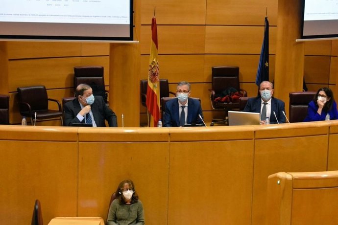 Comparecencia del gobernador del Banco de España en el Senado.