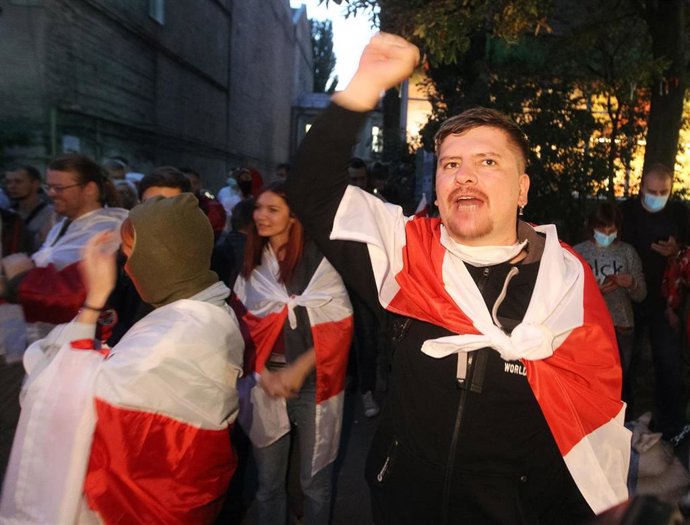 Manifestaciones contra Alexander Lukashenko en Minsk, Bielorrusia